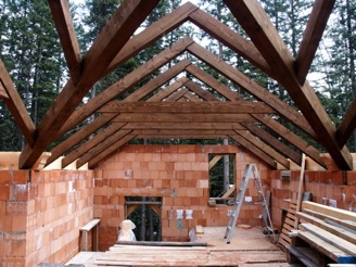 Heavy timber roof