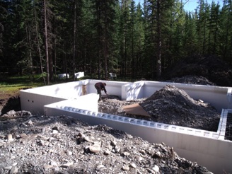 Logix ICF foundation walls