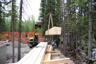Lifting in timber beams