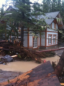 House after flood