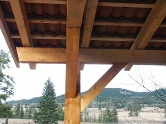 Timber frame detail Timber frame detail