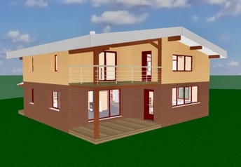 3D drawing of the house