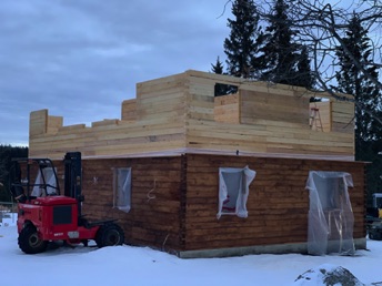 Upper floor exterior walls growing