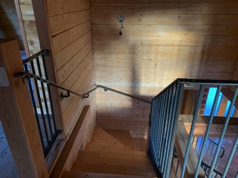 Custom railing installed