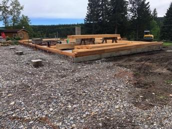 Setting up double log wall