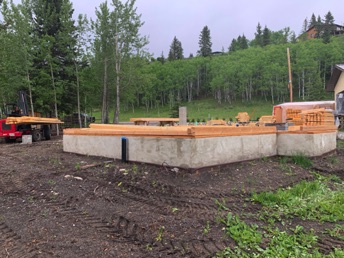 Setting up double log wall