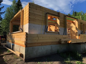 Dovetail Corner and vapour retarder membrane detail.